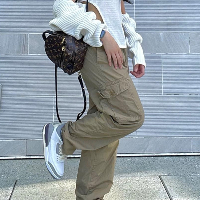 Workwear Loose Jeans Women's Retro Fashion Street