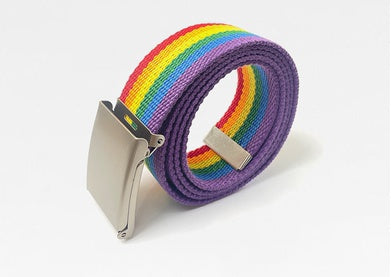 White Military Buckle Colored Belt Men's And Women's Canvas Denim Waistband