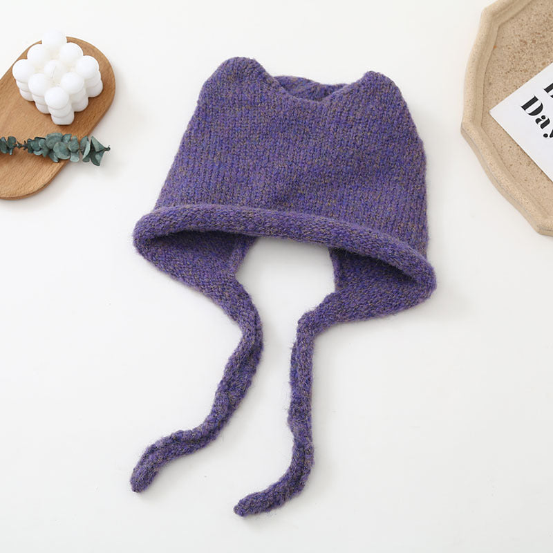 Women's Fashion Warm Cat Ears Woolen Hat
