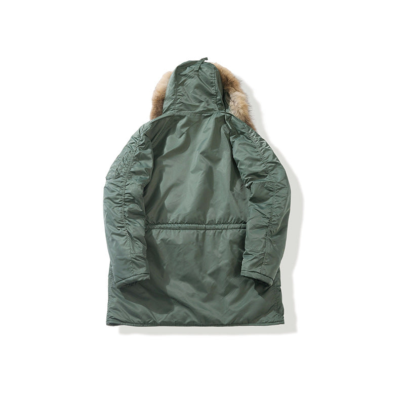 Thick Mid-length Parker Cotton-padded Coat