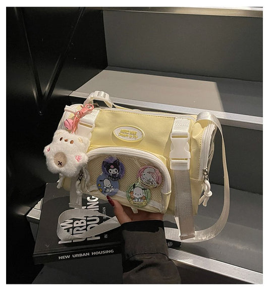 Preppy Style Cute Transparent Crossbody Bag