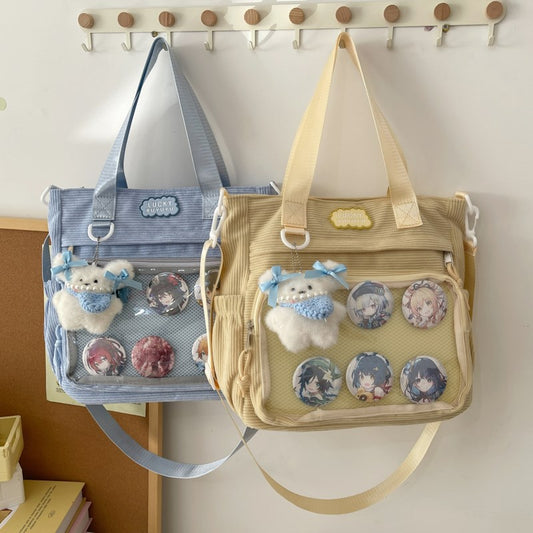 Crossbody Large Capacity Two-dimensional Student Party Bar Bag Japanese Transparent