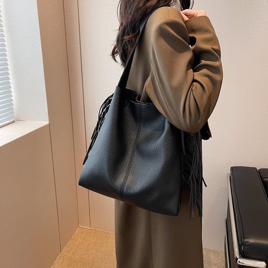 Women's Vintage Large Capacity Tote Shoulder Bag