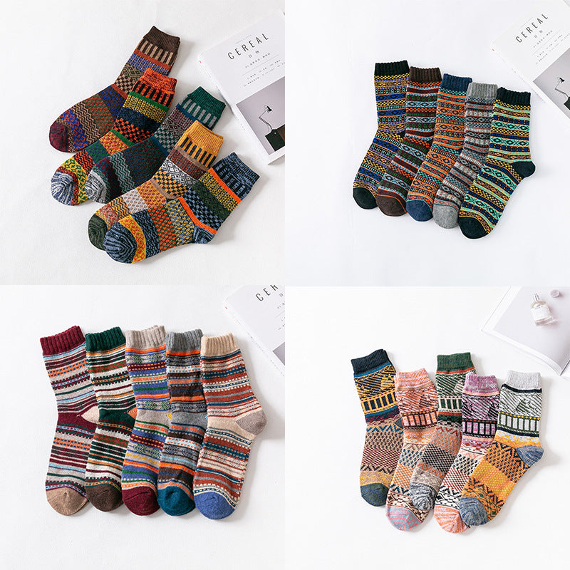 New Thickened Stockings Men's Coarse Wool