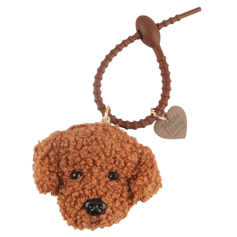 CharmCute Teddy Dog Soft Rubber Keychain Pendant Creative