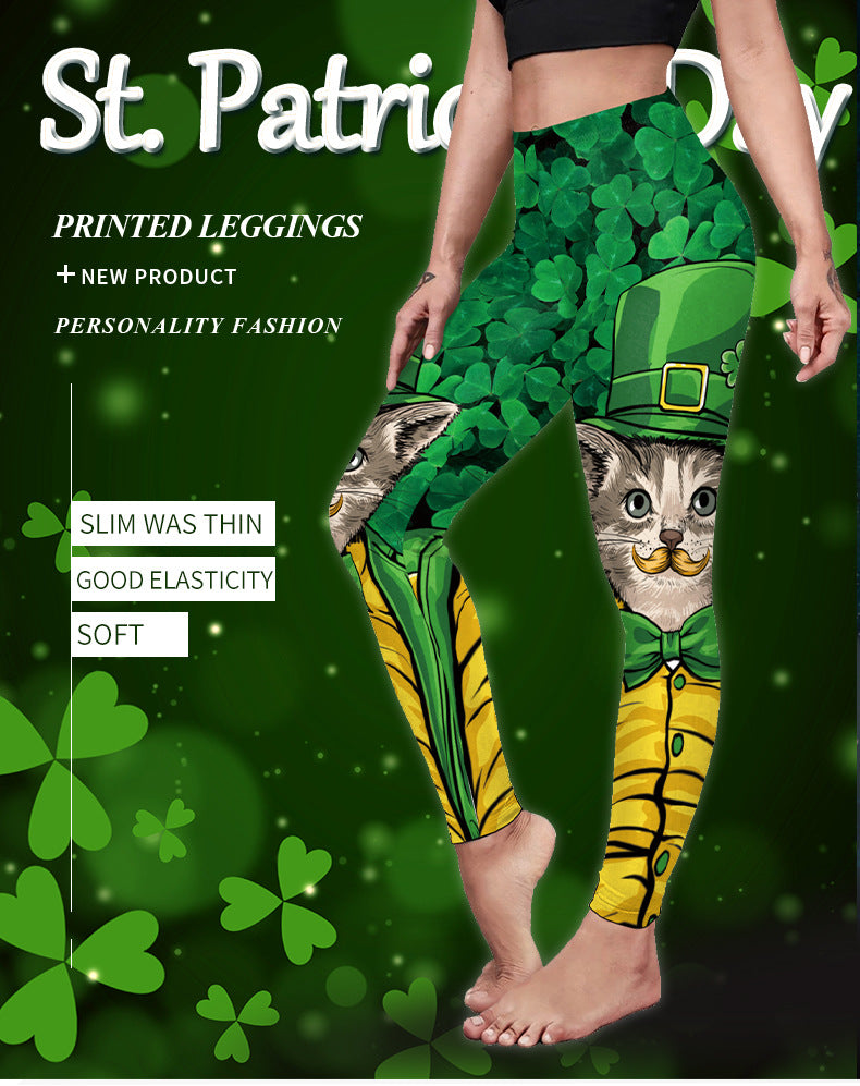 Leggings med digitaltryk til St. Patrick's Day
