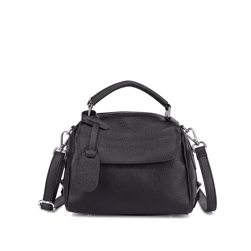 Vintage Crossbody Bag Made From Soft Full-grain Cowhide