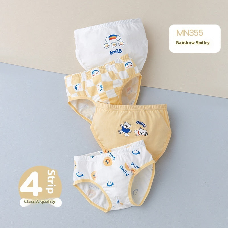 Children's Underwear Class A Pure Cotton Antibacterial Cartoon Boy