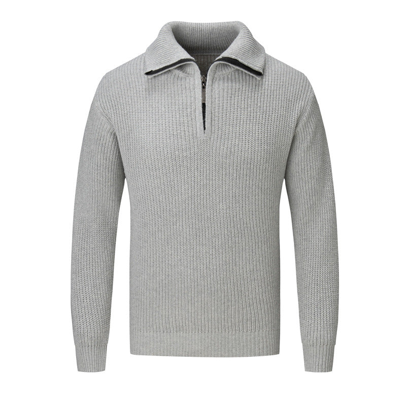 Men's Autumn And Winter Loose High-grade Solid Color