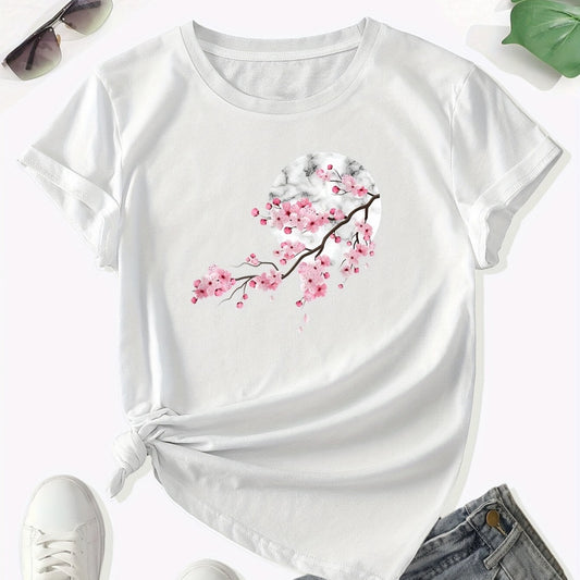 Women's New Printed Round Neck T-shirt