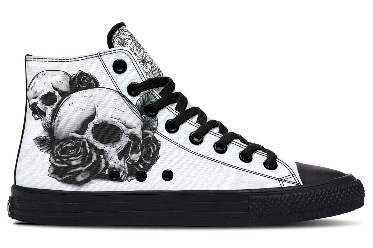 Printed Couple High-top Canvas Shoes