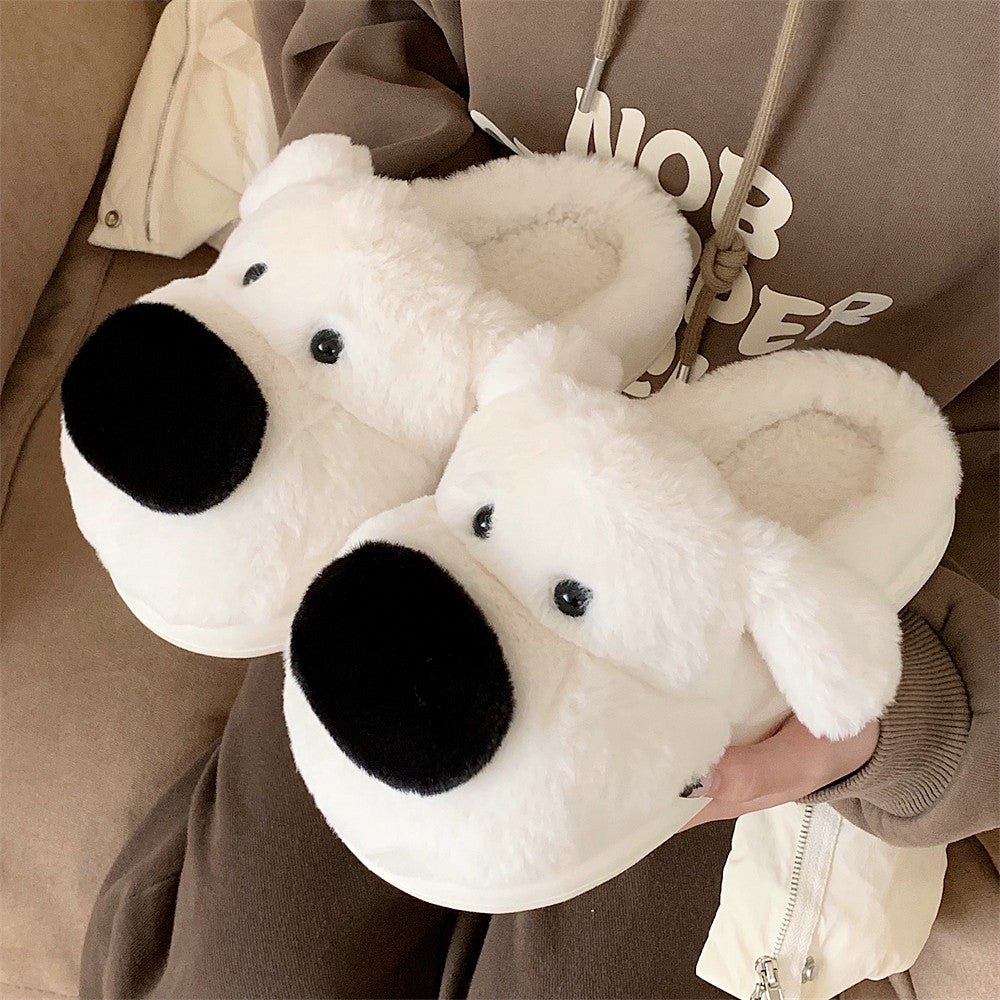 Cartoon West Highland Terrier Home Cotton Slippers