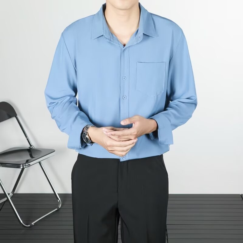 Korean-style Loose High-end Drape Long-sleeved Shirt