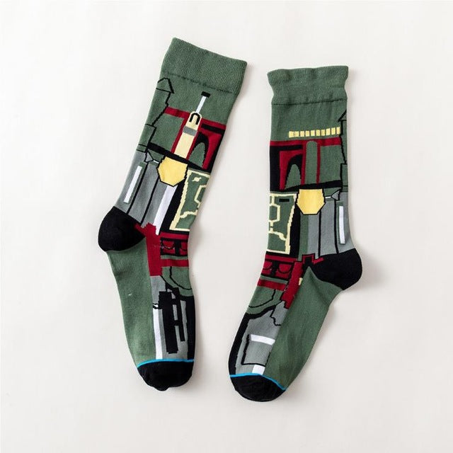 Socks Master Yoda R2-D2 Cosplay Socks Woo Ji