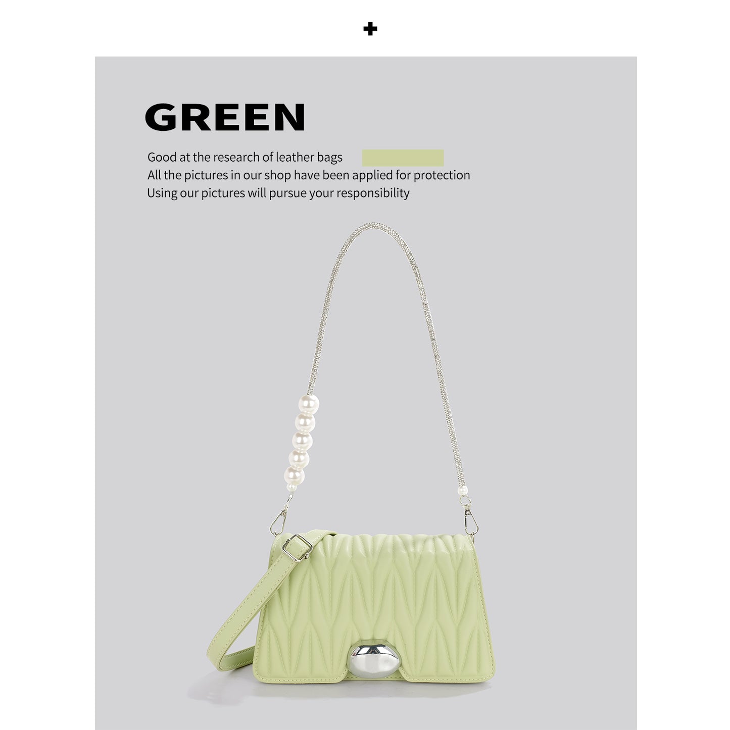 Sophisticated Chain Underarm Premium Crossbody Bag