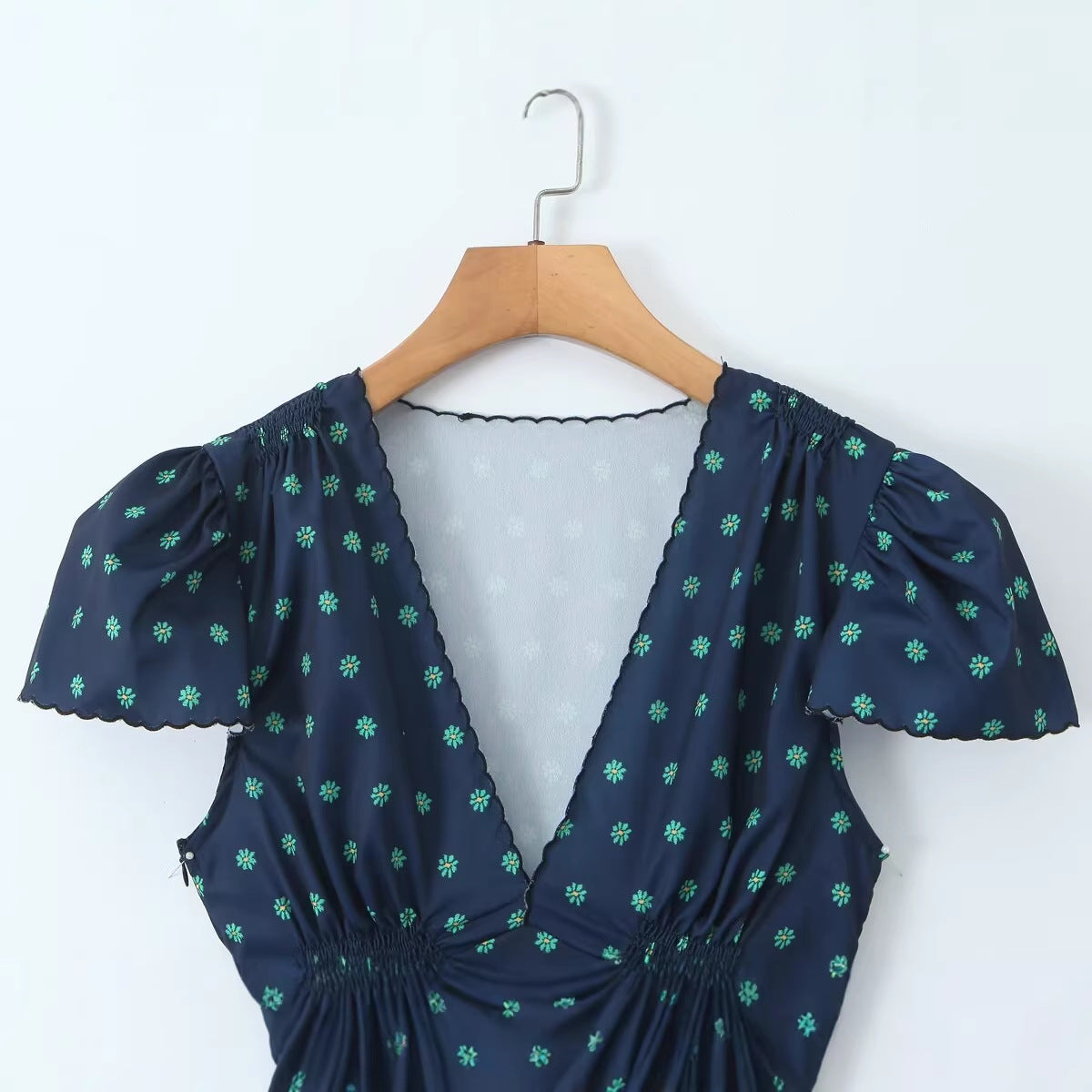 Slimming And Slimming Deep V-neck Printed Dress