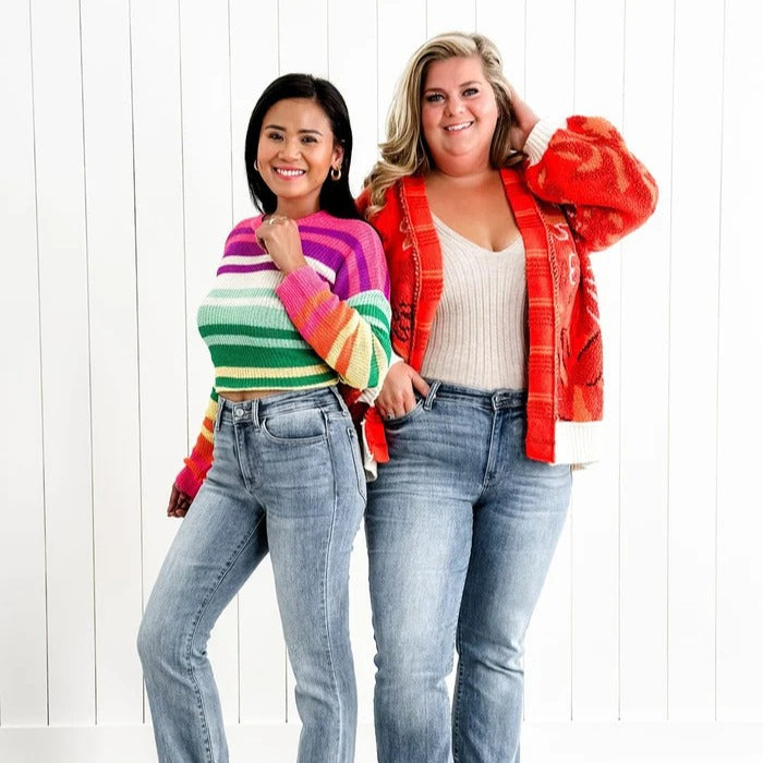 Fashion Plus Size Elastiske Slim-fit Jeans