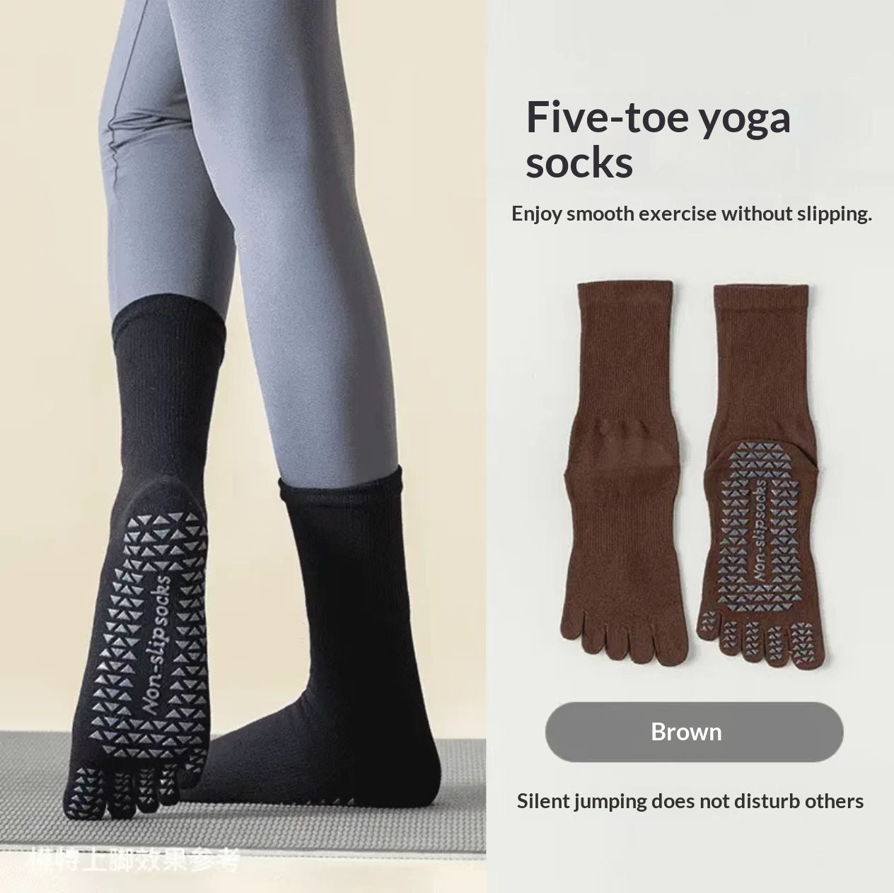 Womens Calf-length Fitness Socks For Running Muscle-support Compression Long Yoga Socks
