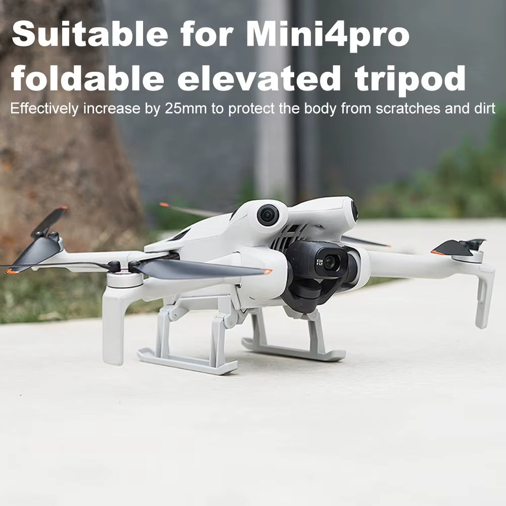 Foldable Extended Landing Gear Leg Kit Landing Gear Drone Accessories Heightening Landing Gear Protector for  Mini 4 Pro