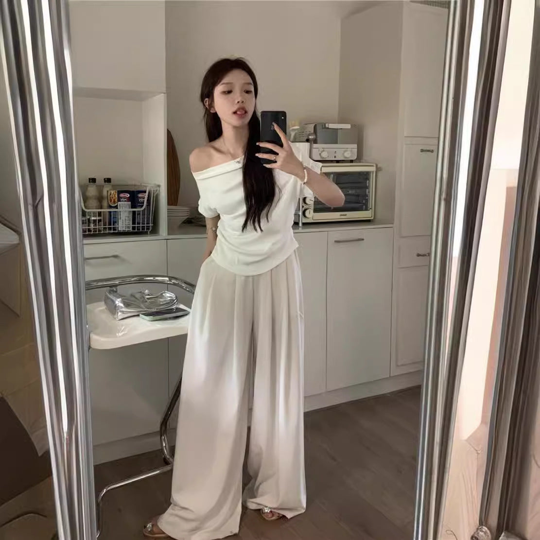American Hot Girl Off-shoulder Top