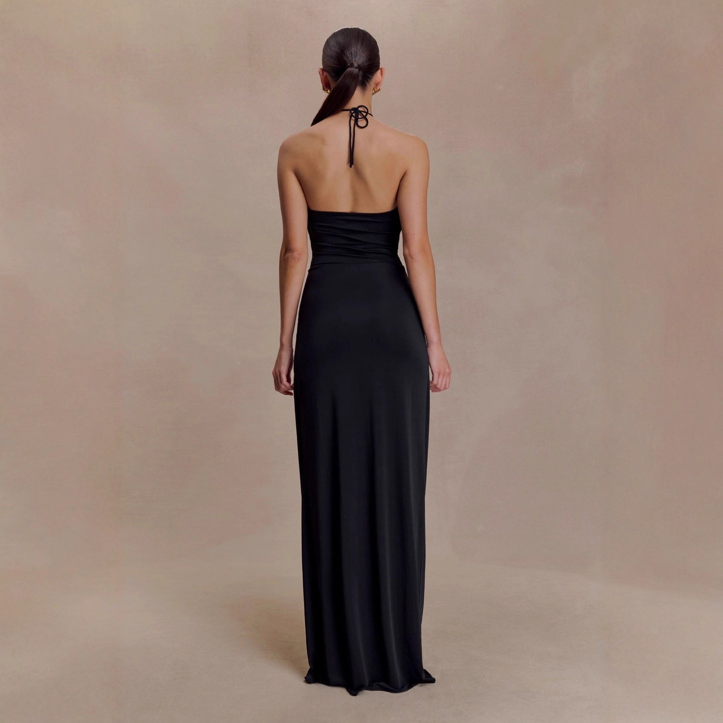 Womens Stylish Sexy Halter-neck Figure-hugging Dress