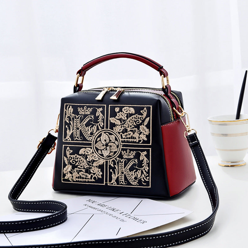 Dame Skuldertaske Crossbody Broderi