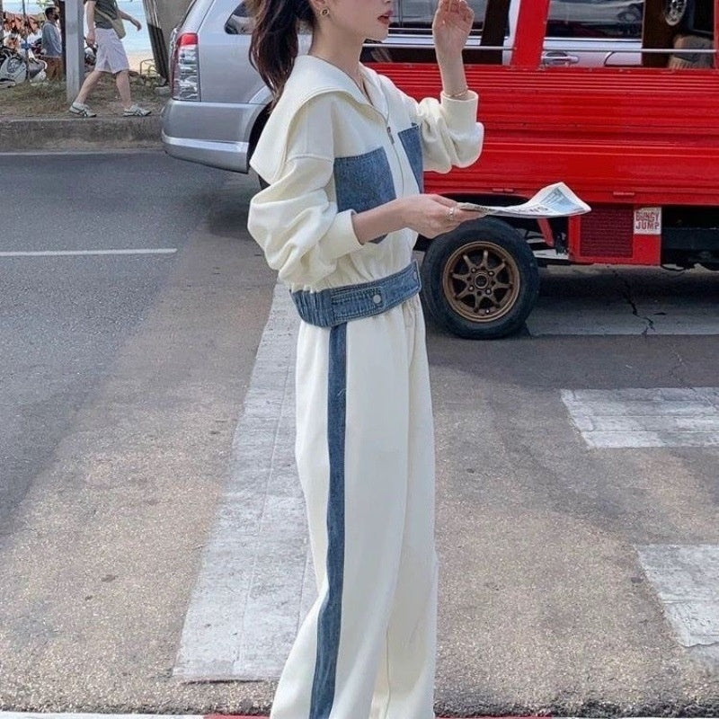 Early Autumn Outfit Set New Stylish Sporty Casual Two-Piece Set