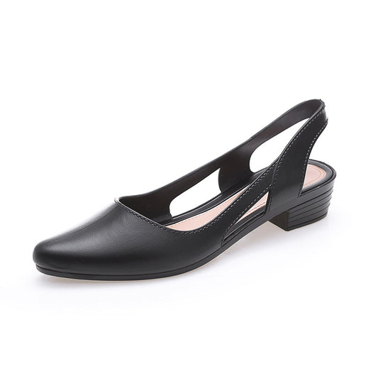 Fashion Casual Sandals Women's Low-cut Plastic Flat Sandals