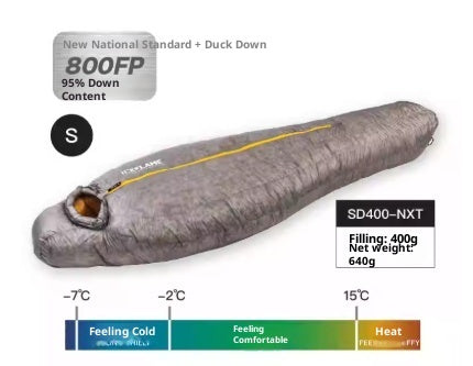 Duck Down Ultralight Hiking Mummy Down-filled Sleeping Bag