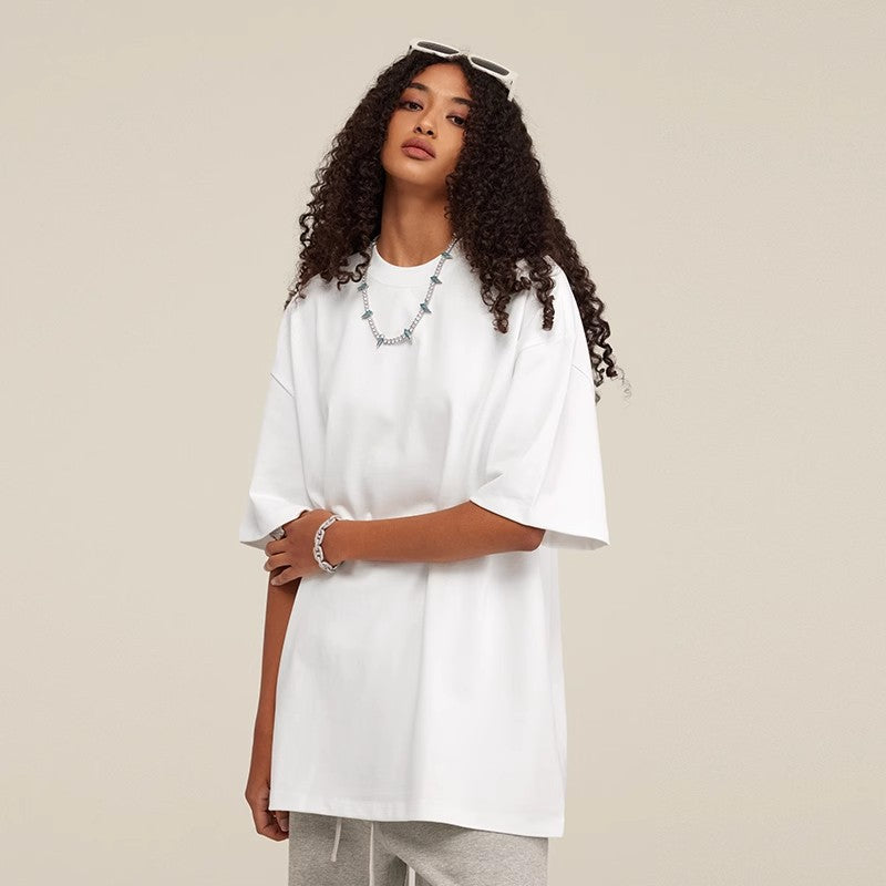 Solid Color Loose Half-sleeved T-shirt