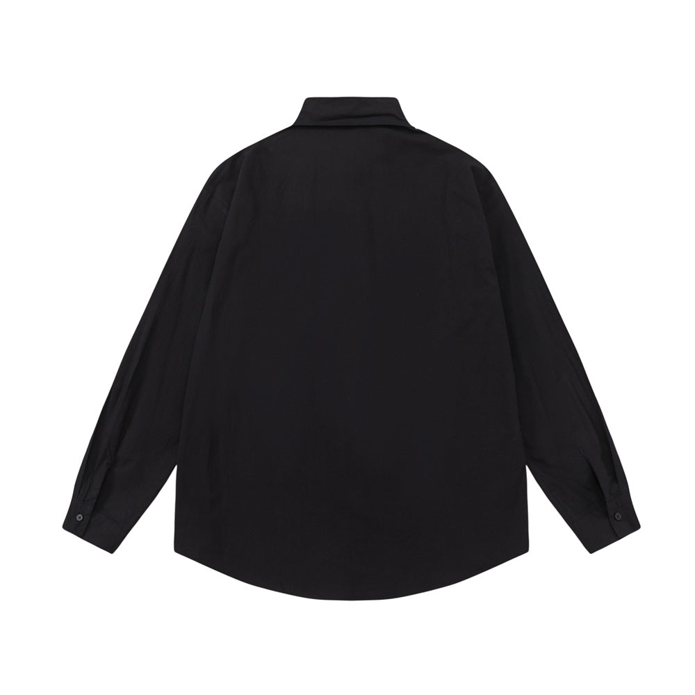Men's High Street Hot Drilling Design Sense Niche Loose Spring And Autumn Shirt Coat