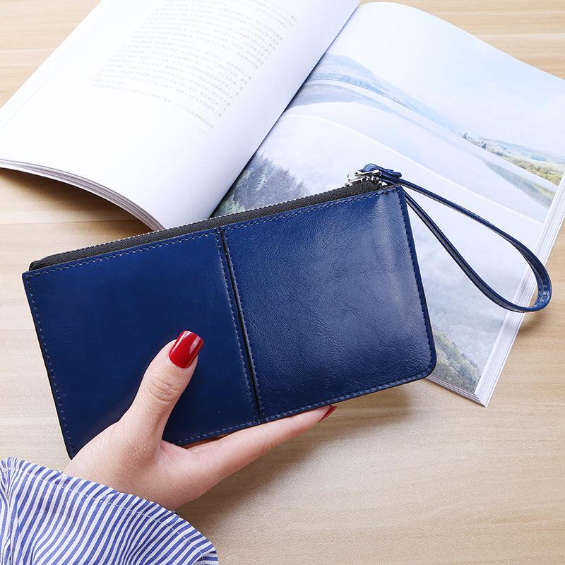 Female Long Clutch Women's Multi Card Slots Wallet Multi-function Wristband Wallet