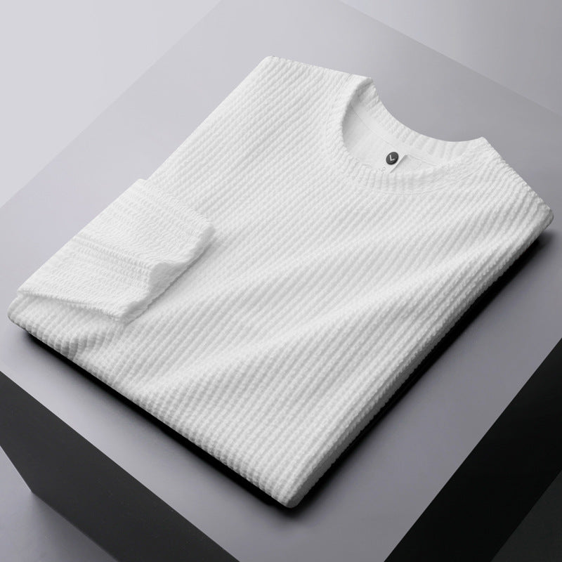 Men's Solid Color Bottoming Shirt Thickened Sweater