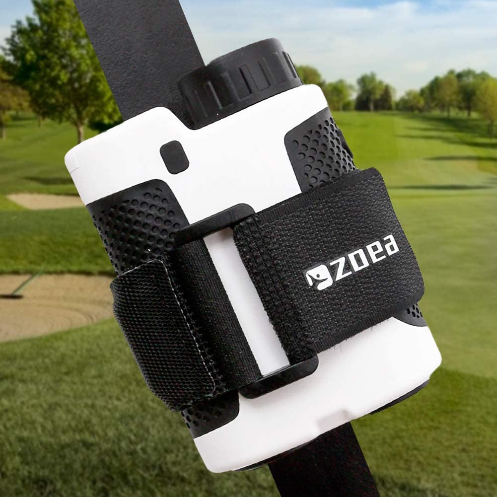 Magnetic Rangefinder Mount Strap for Golf Cart Railing, Adjustable Rangefinder Mount/Holder/Strap/Band with Strong Magnet Securely Attach to Most Rail/Bar/Frame of Golf Cart