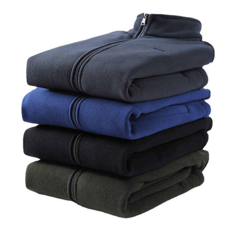 Men's Outdoor Fleece-lined Thick Warm Jacket