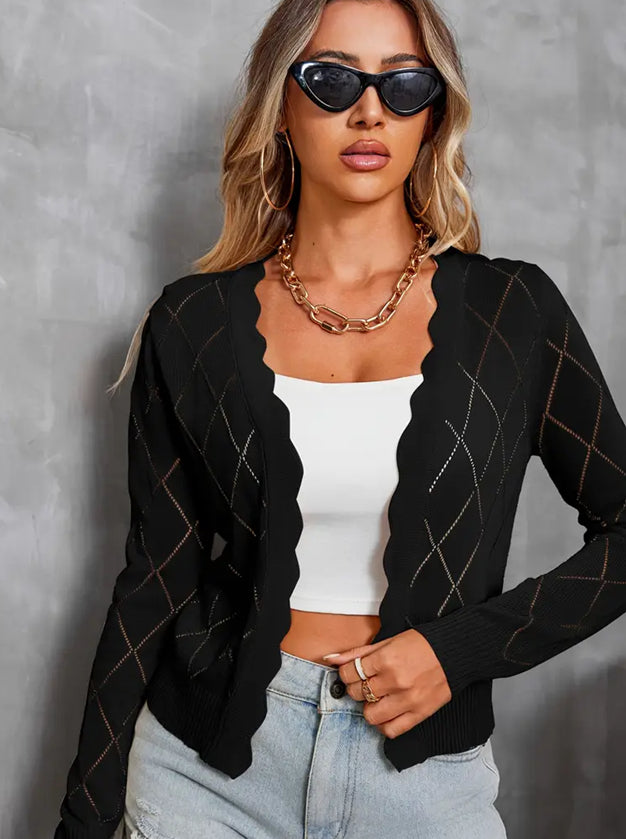 Cold-themed Cardigan Top