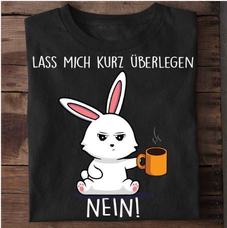 Vintage Cute Rabbit Shirt Men And Women Short Sleeve