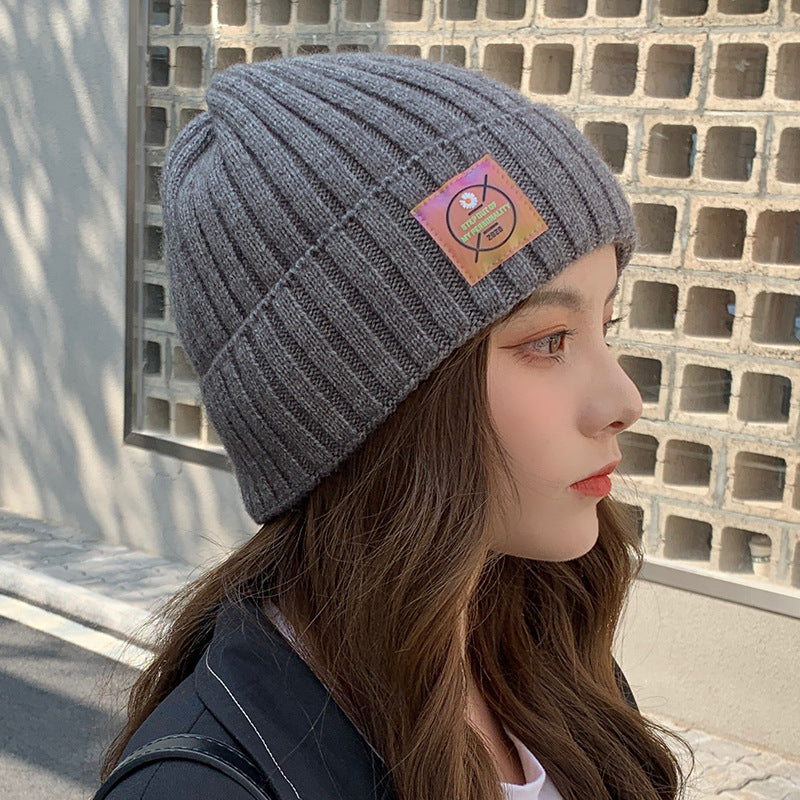 Knitted Autumn And Winter Wool Hat Thin