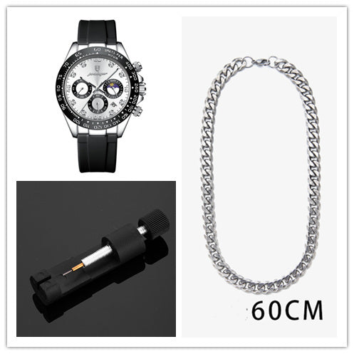 Men's Multi-functional Fashion Waterproof Quartz Watch