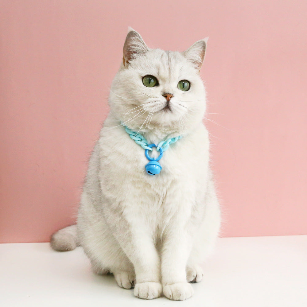 Pet Cat Dog Rabbit Collar Macaron Candy Color