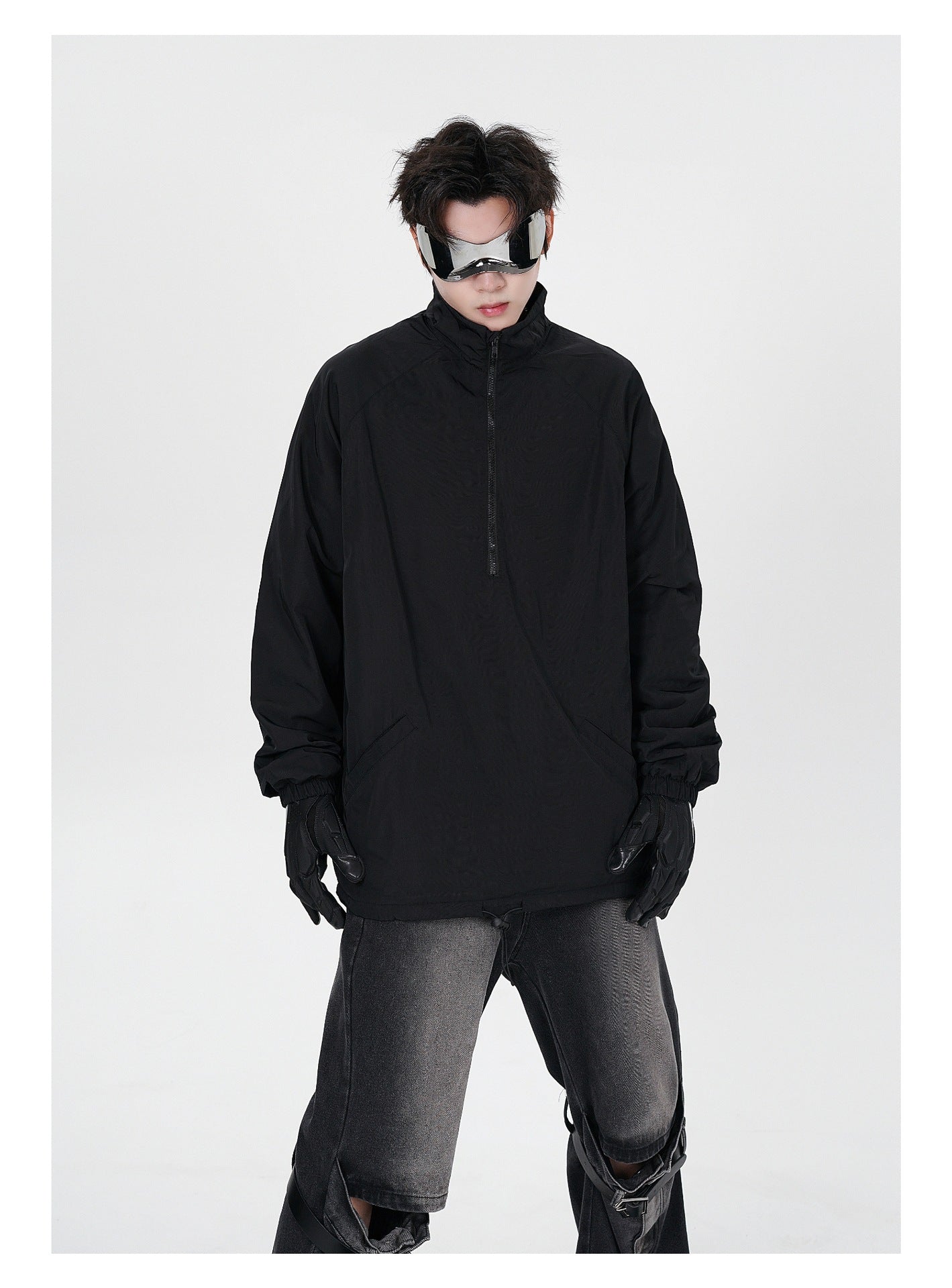 Fleece-lined Casual Loose Jacket Male
