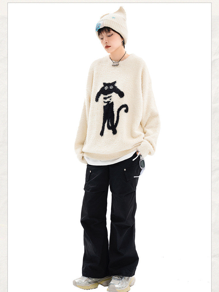 Casual College Style Loose Sweater