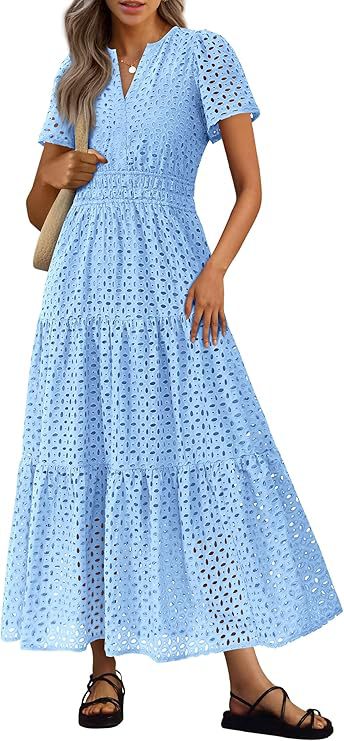 Women's Long Flowing Beach Vacation Dress