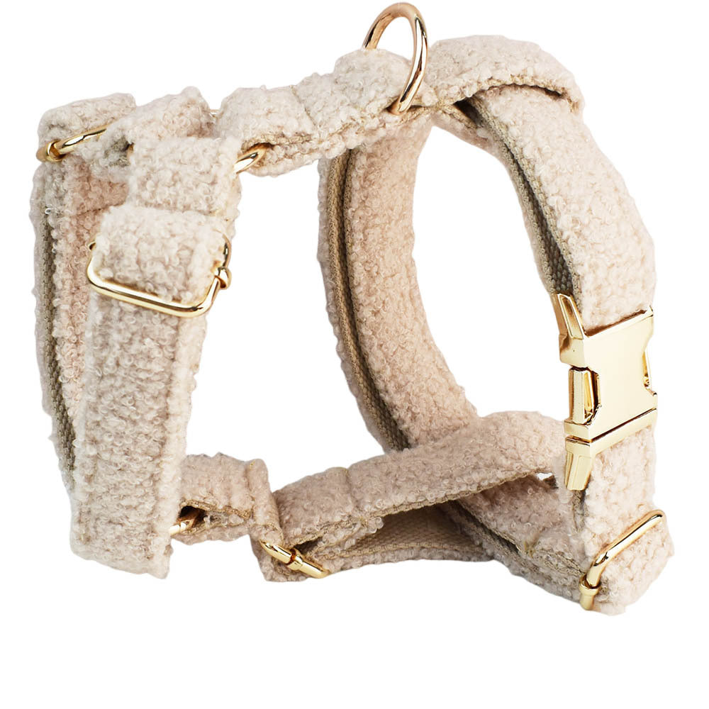 Creative And Minimalist Cream Style Pet Collar And Harness