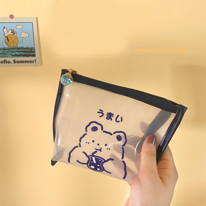 Cartoon Creative Transparent Convenient Cosmetic Bag