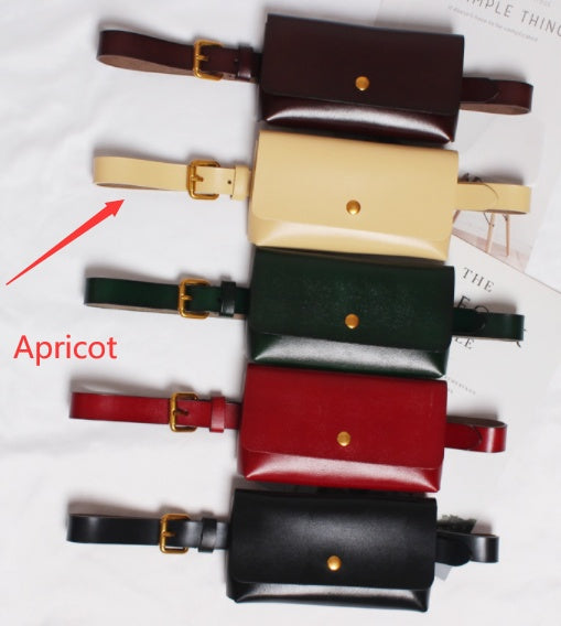Versatile Colored Leather Mobile Bag For Women