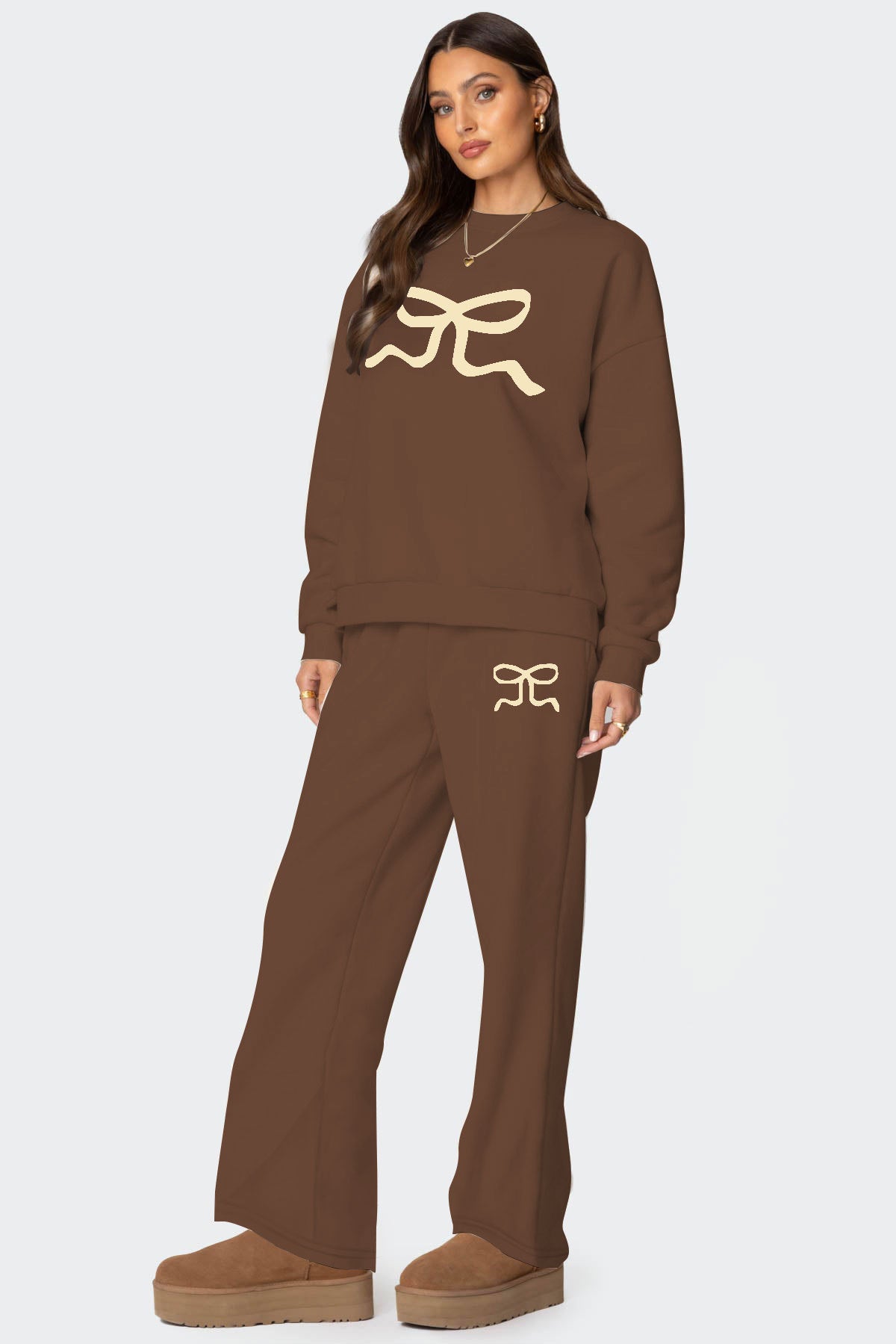European And American Round Neck Long Sleeve Loose Thick Sweaters Women's Clothing