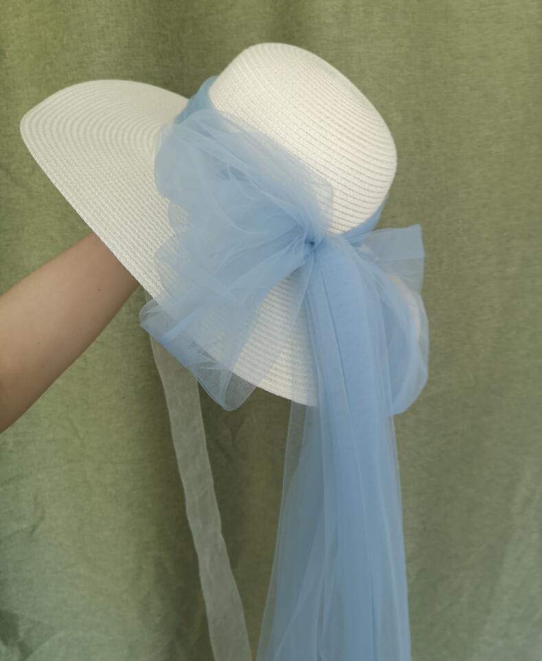 Women's Bow Exaggerated Mesh Hat
