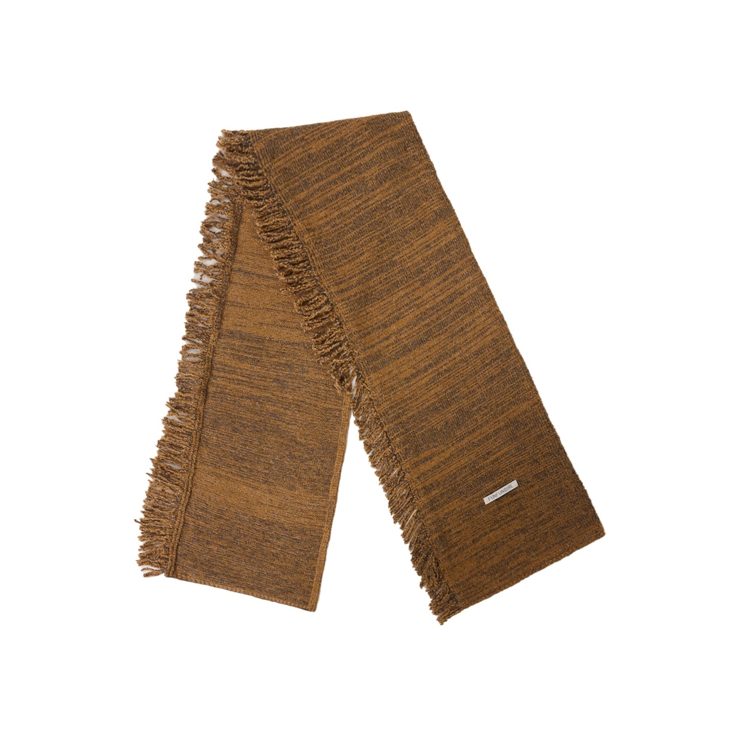 Side Fringe Wool Scarf Simple Casual Thickened Neck Warmer
