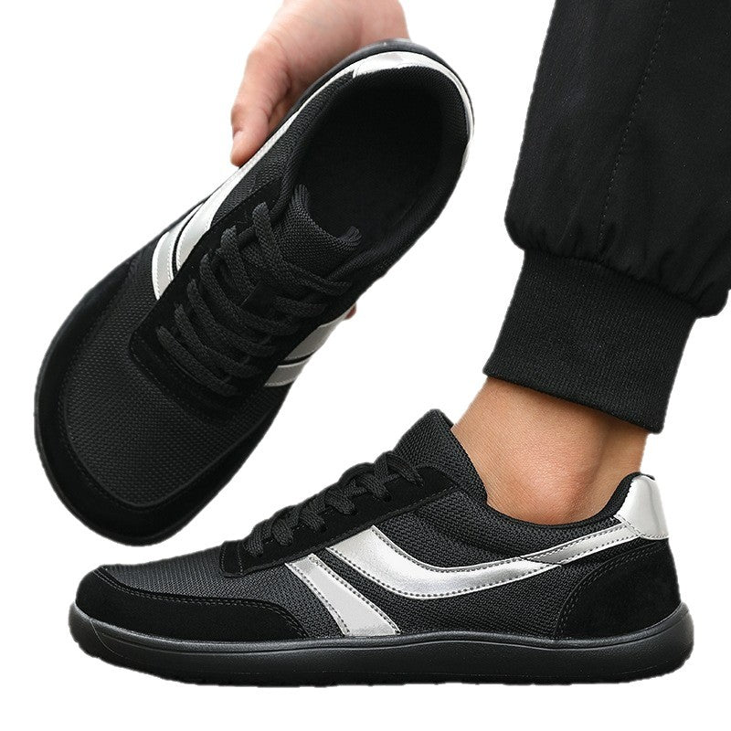 Men's And Women's Same Summer Breathable Botton Width Feet Fat Casual Mesh Sneakers